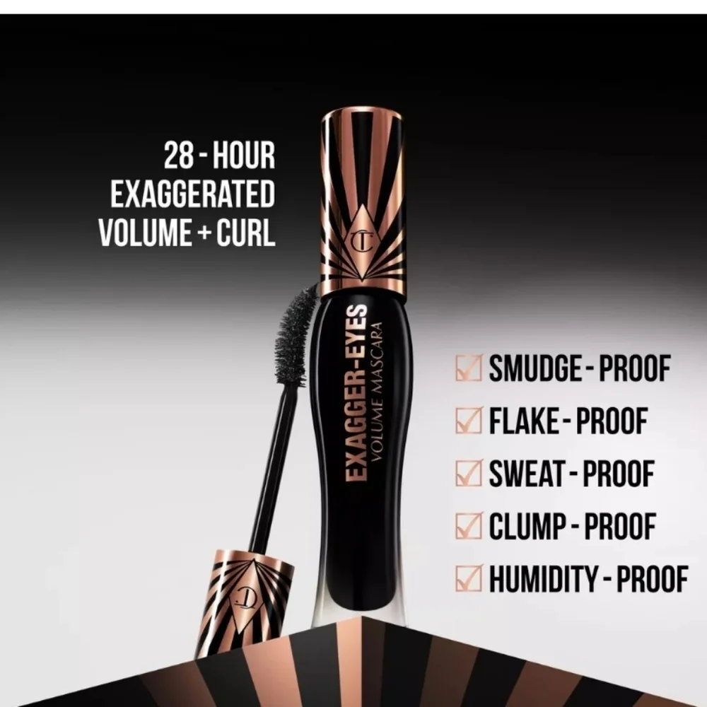Charlotte Tilbury Exagger-Eyes Volume Mascara: Extreme Black, 2ml (TS), NIB